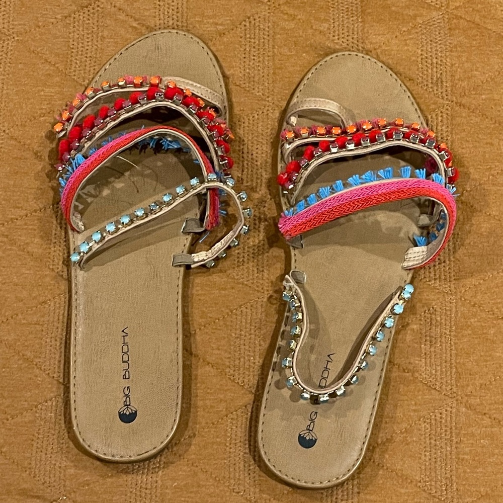 Size 11 Big Buddha Strappy Women’s Sandals